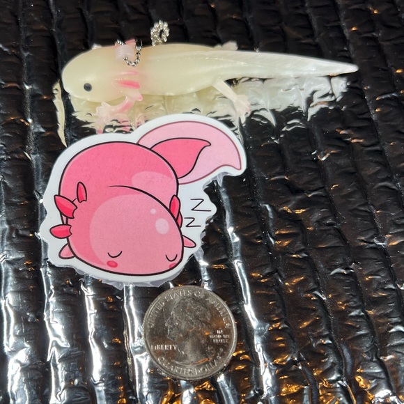ZzzzzAlotl Axolotl Crazy Trending WaterProof Single Decor Accent Sticker - Picture 4 of 5